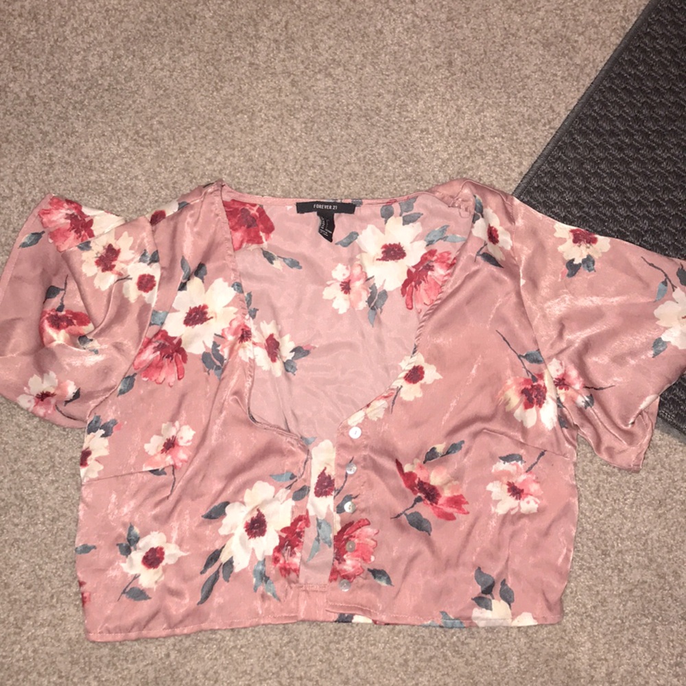 Floral crop top